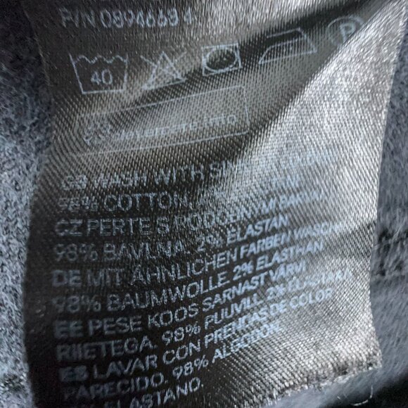 Divided By H&M Mom Jeans High Rise Womens Size 8 Black Five Design Pockets - Picture 6 of 12